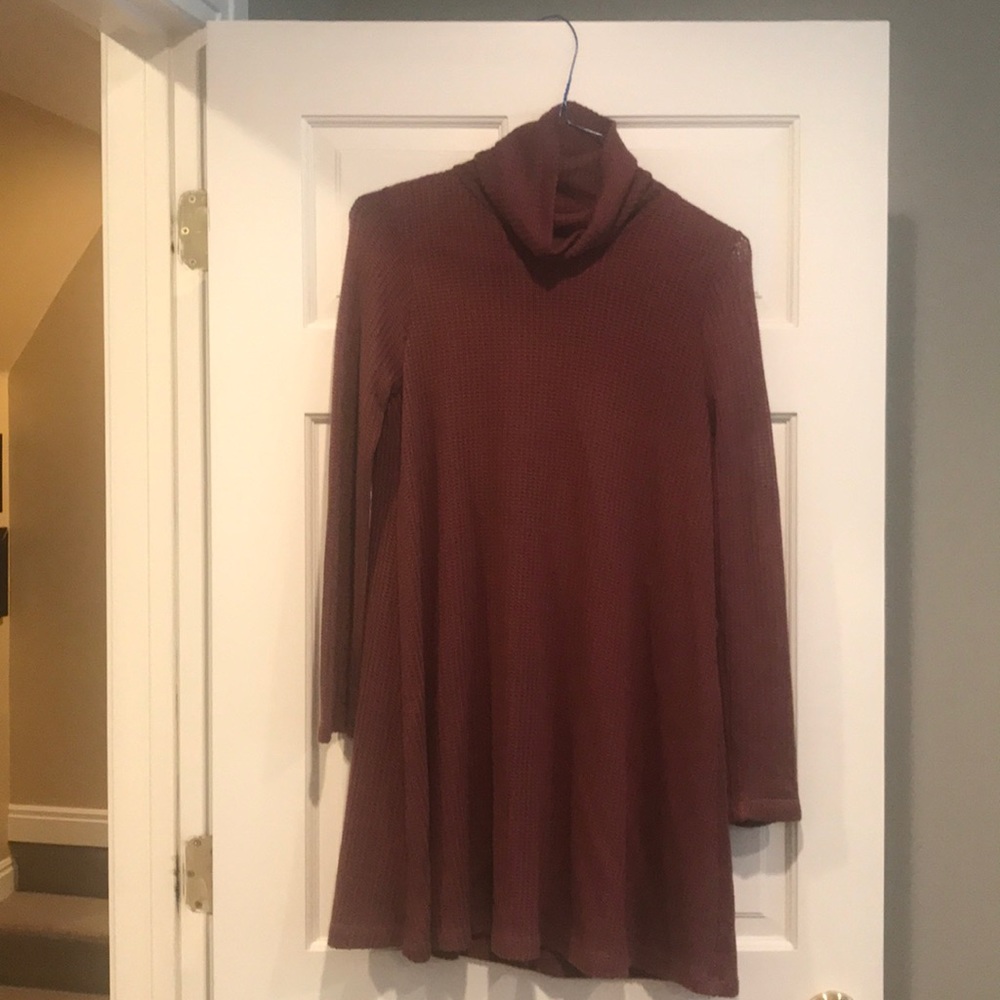 Knit turtleneck dress!